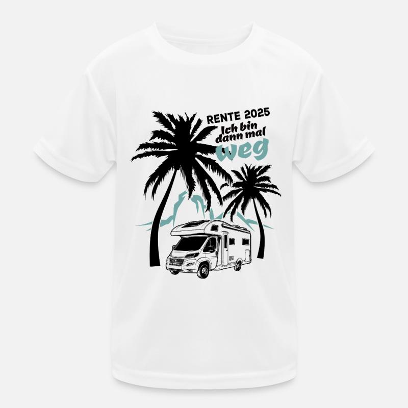 Camper Rente 2025 - Ich bin dann mal weg Kinder Funktions-T-Shirt