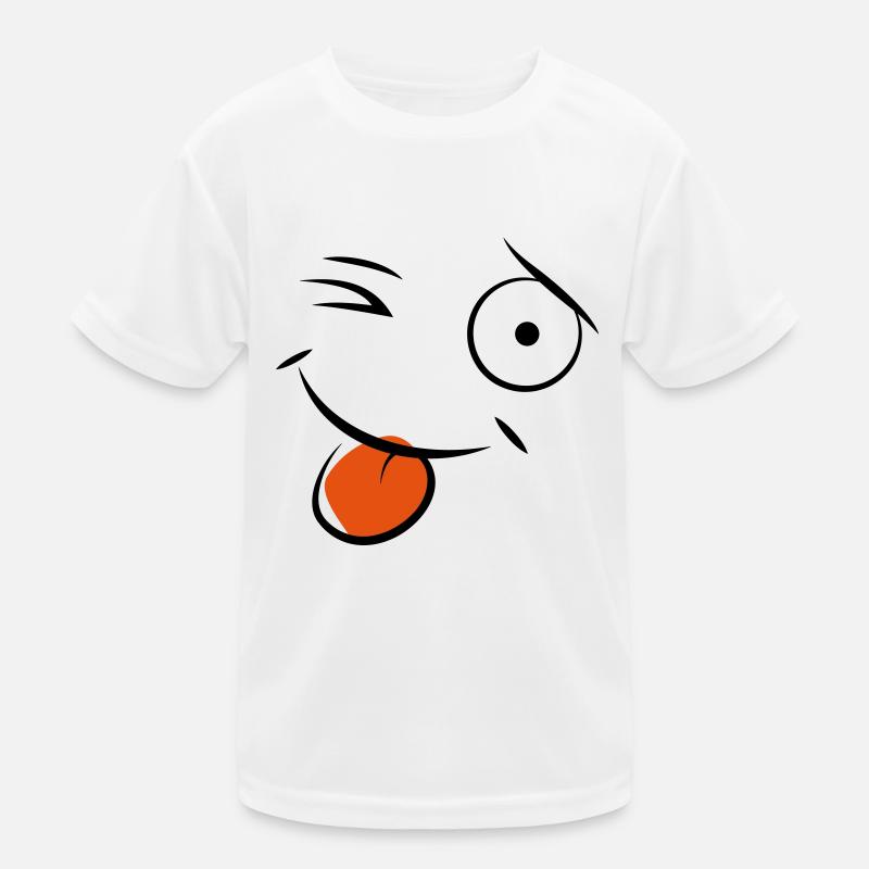 Smiley Kinder Funktions-T-Shirt