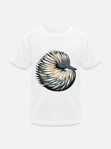 Ameisenigel - Kinder Funktions-T-Shirt - Weiß
