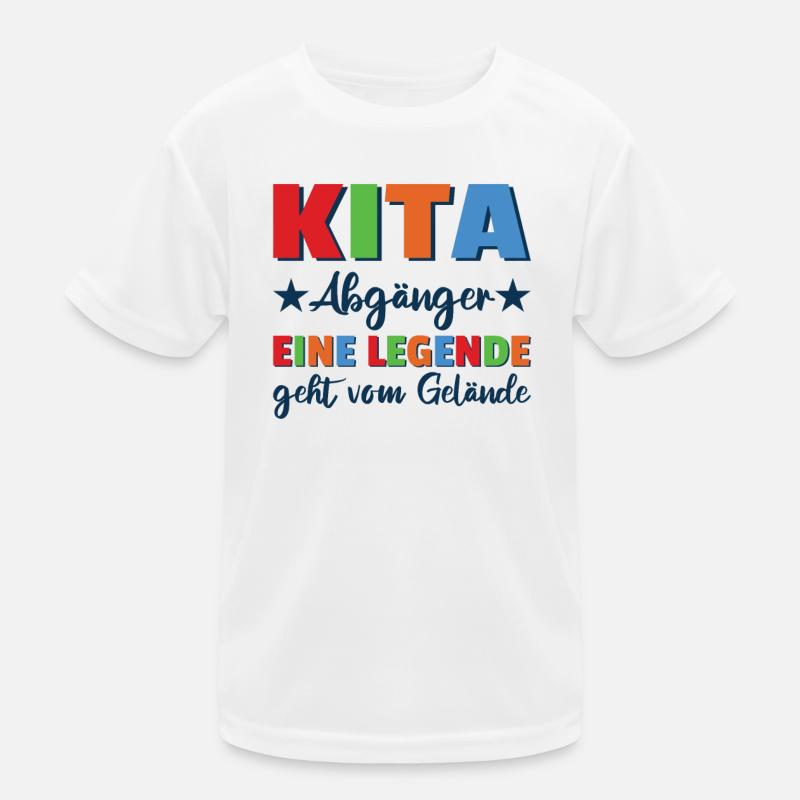 Kindergarten Abschied Hallo Schule ich bin soweit! Kinder Funktions-T-Shirt