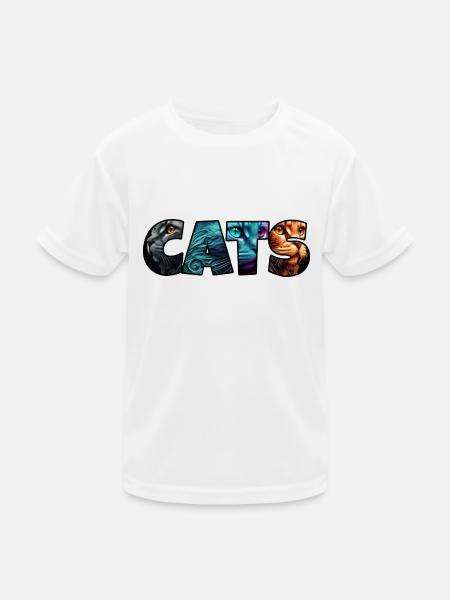 My Design - Kinder Funktions-T-Shirt - Weiß - Vorne