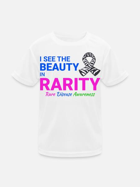 Beauty in Rarity Rare Disease Awareness - Kids Functional T-Shirt - white - Front