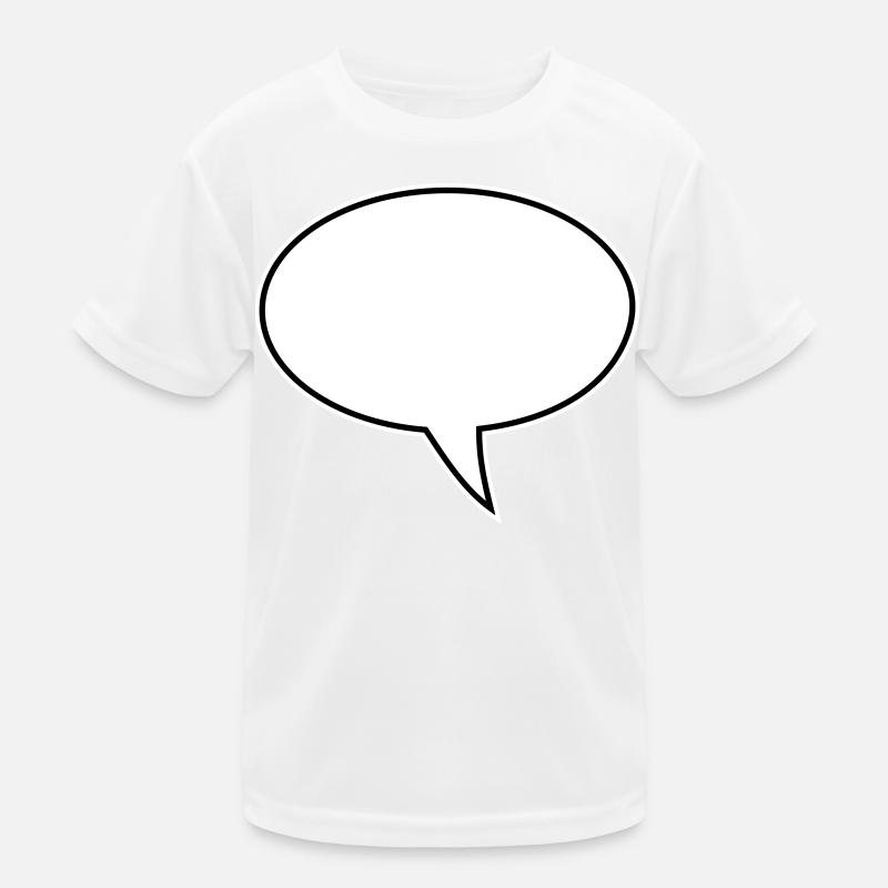 Speech bubble design right Kids Functional T-Shirt