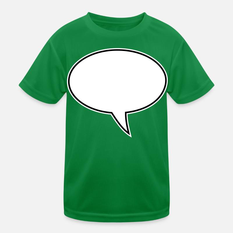 Speech bubble design right Kids Functional T-Shirt