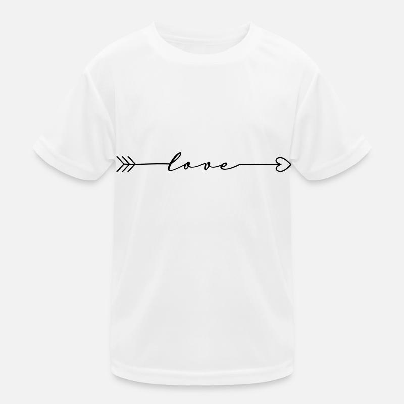 Flèche de coeur Ligne de flèche de coeur T-shirt sport Enfant