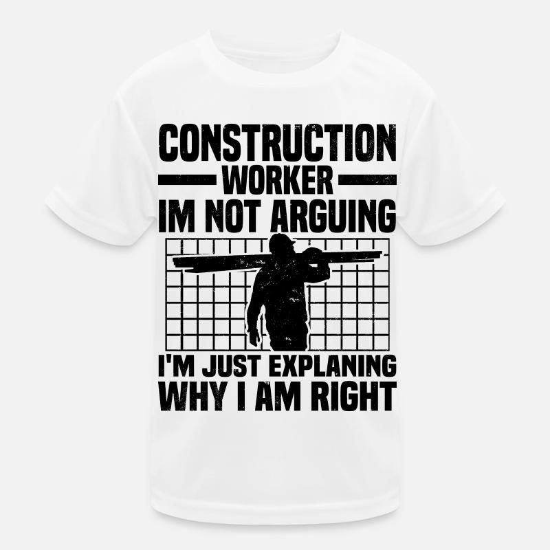 Baustelle Kinder Funktions-T-Shirt