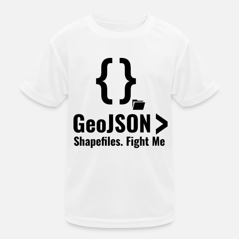 Debatte über GeoJSON-Shapefiles GIS-Datenformat Kinder Funktions-T-Shirt