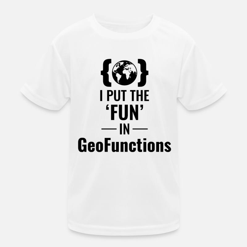GeoFunctions GIS Programming Developer Fun Kids Functional T-Shirt