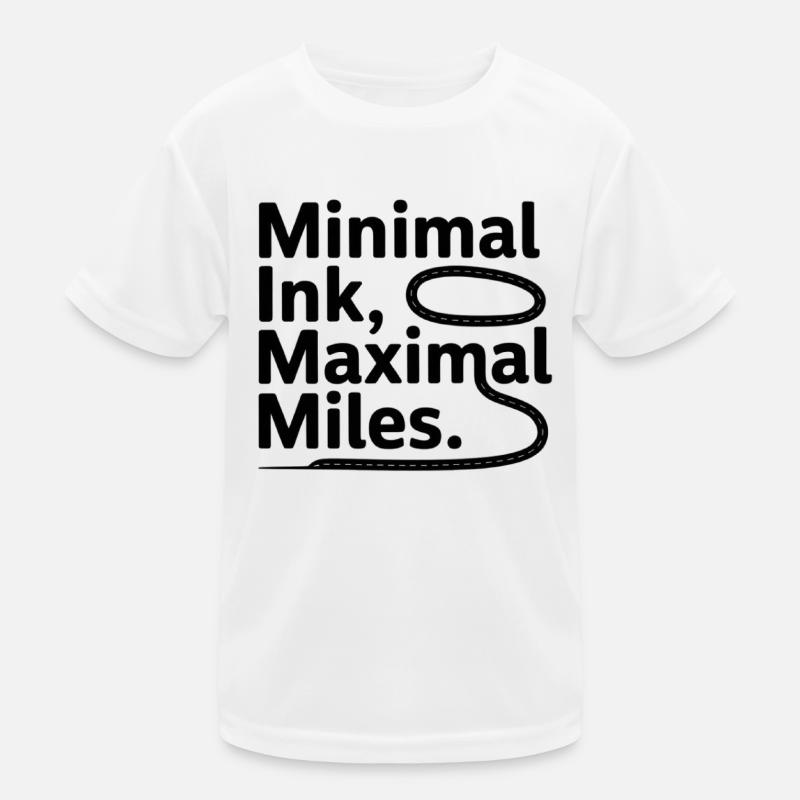 Minimal Ink Maximal Miles GIS Road Map Kids Functional T-Shirt