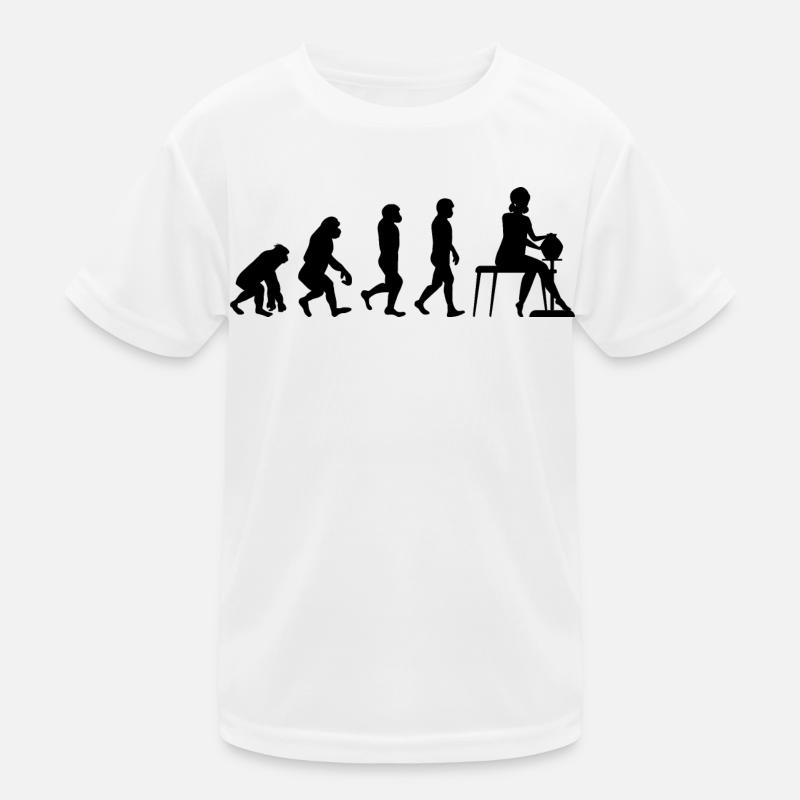 Pottery Ceramics Künstler Potter Evolution Humor Kinder Funktions-T-Shirt