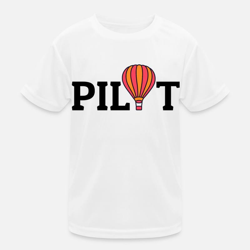 Heißluftballonfahrt Trichter Ballon Pilot Ballonfahrer Kinder Funktions-T-Shirt