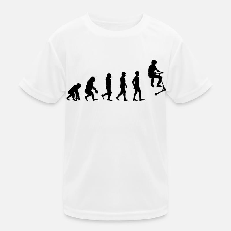 Stunt Scooter Freestyle Scootering Evolution - T-shirt sport Enfant - blanc