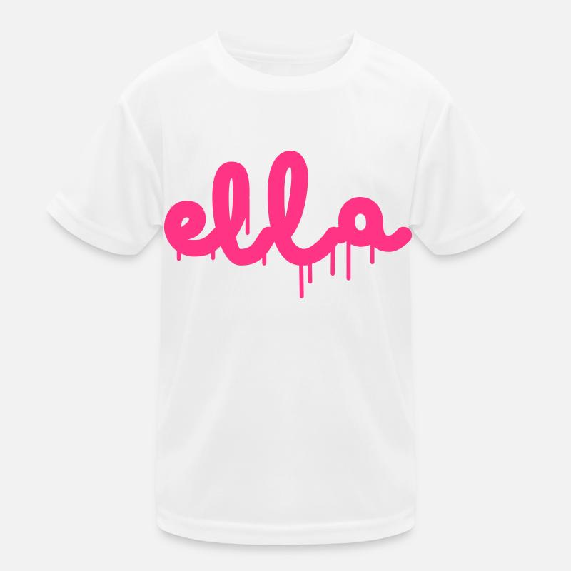 Name Ella Kinder Funktions-T-Shirt