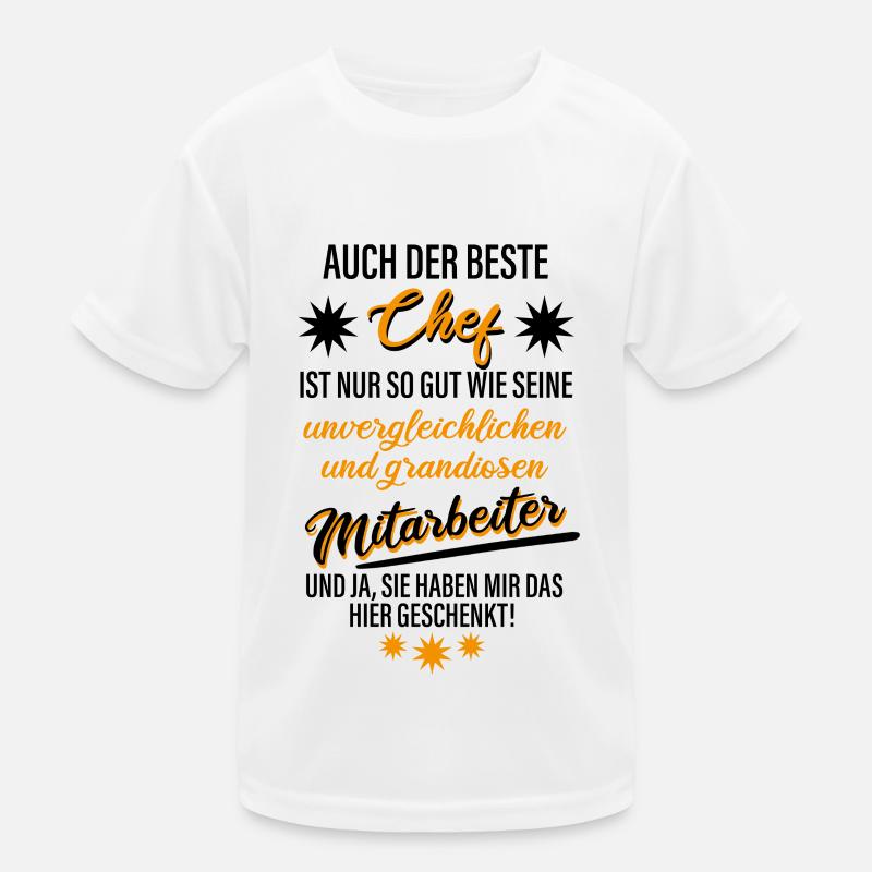 Der Beste Chef Der Welt Kinder Funktions-T-Shirt