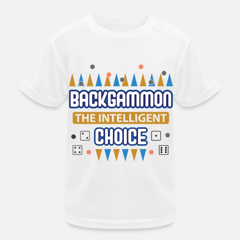 Backgammon Spiel Kinder Funktions-T-Shirt