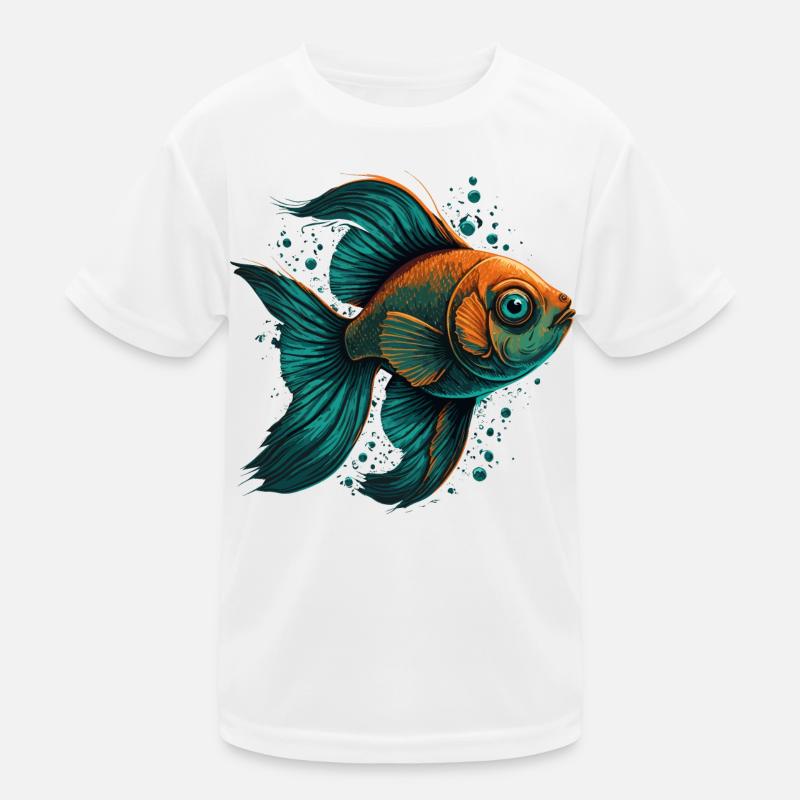 Fischauge Kinder Funktions-T-Shirt