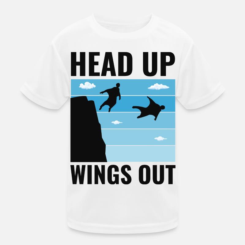 Wingsuit flying Base Jumping Skydiving Wingsuiting Kids Functional T-Shirt