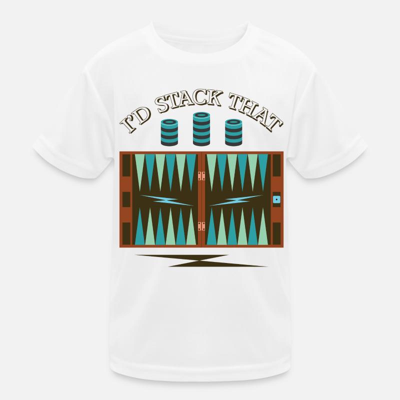 Backgammon Spiel Kinder Funktions-T-Shirt