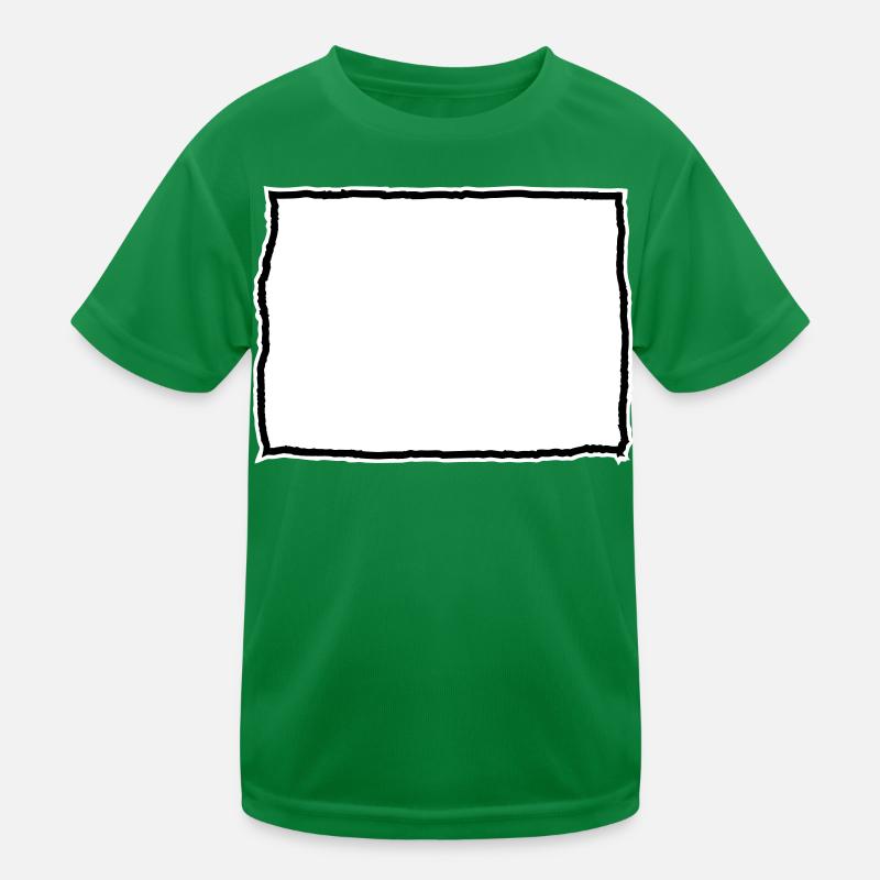 Namensschild in Tabellenformat Kinder Funktions-T-Shirt