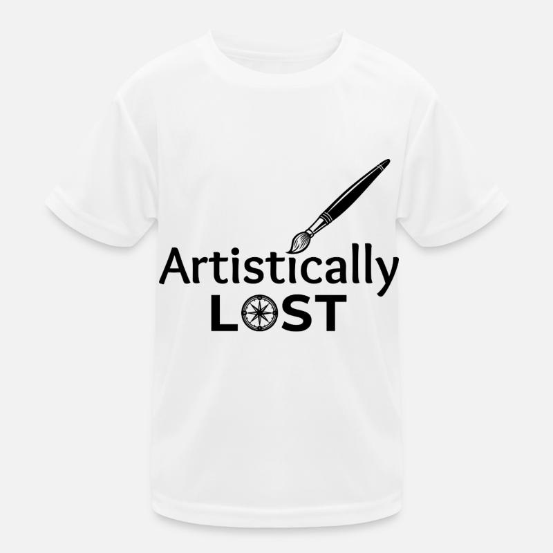 Artistically Lost Compass Map Design Kids Functional T-Shirt