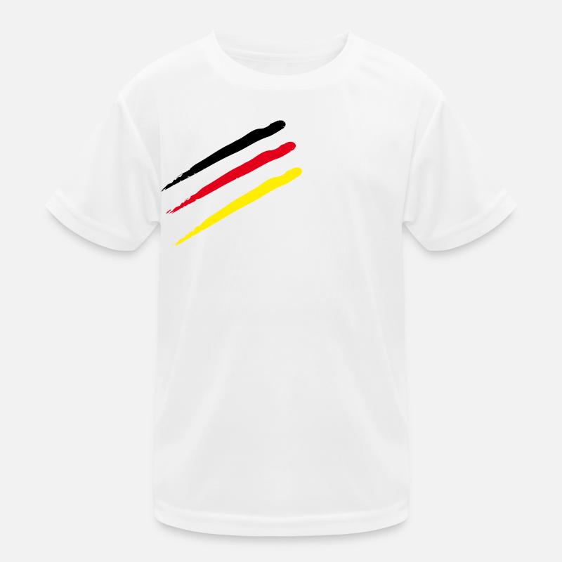 Allemagne Rayures Scratch Marks T-shirt sport Enfant