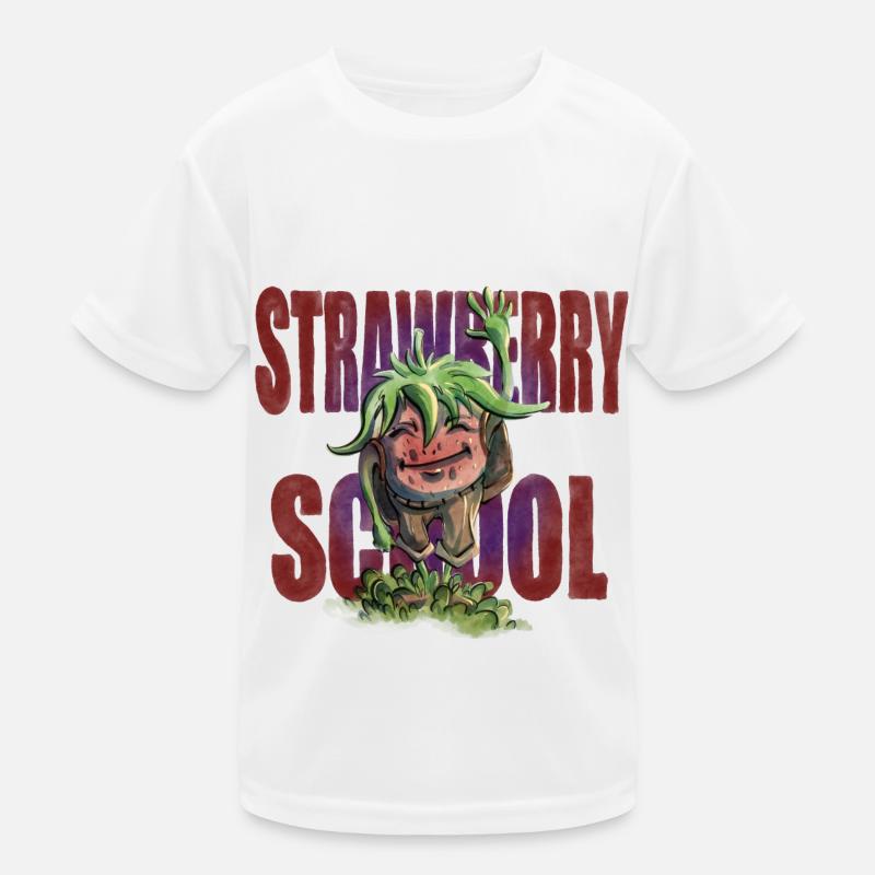 Strawberry School Kids Functional T-Shirt