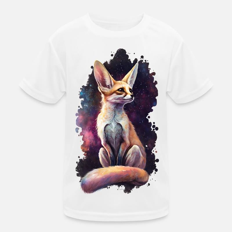 Fennek Fuchs avec Galaxy T-shirt sport Enfant