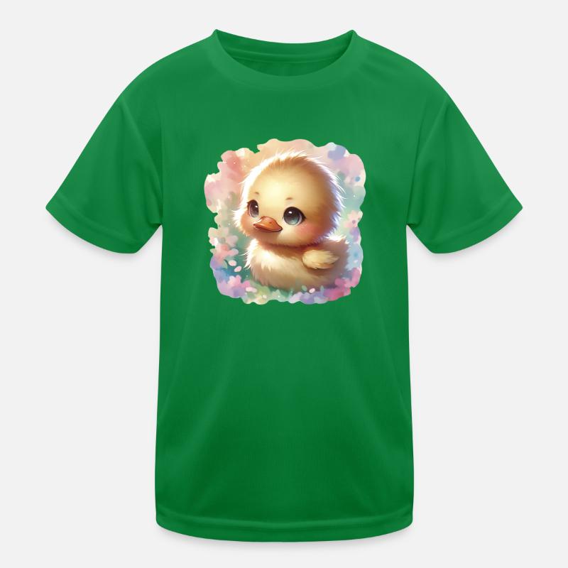 Chibi Easter Duckling For Duck Lovers Kids Functional T-Shirt