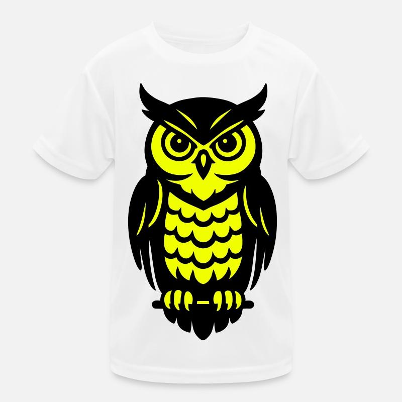 Pop Art hiboux design T-shirt sport Enfant