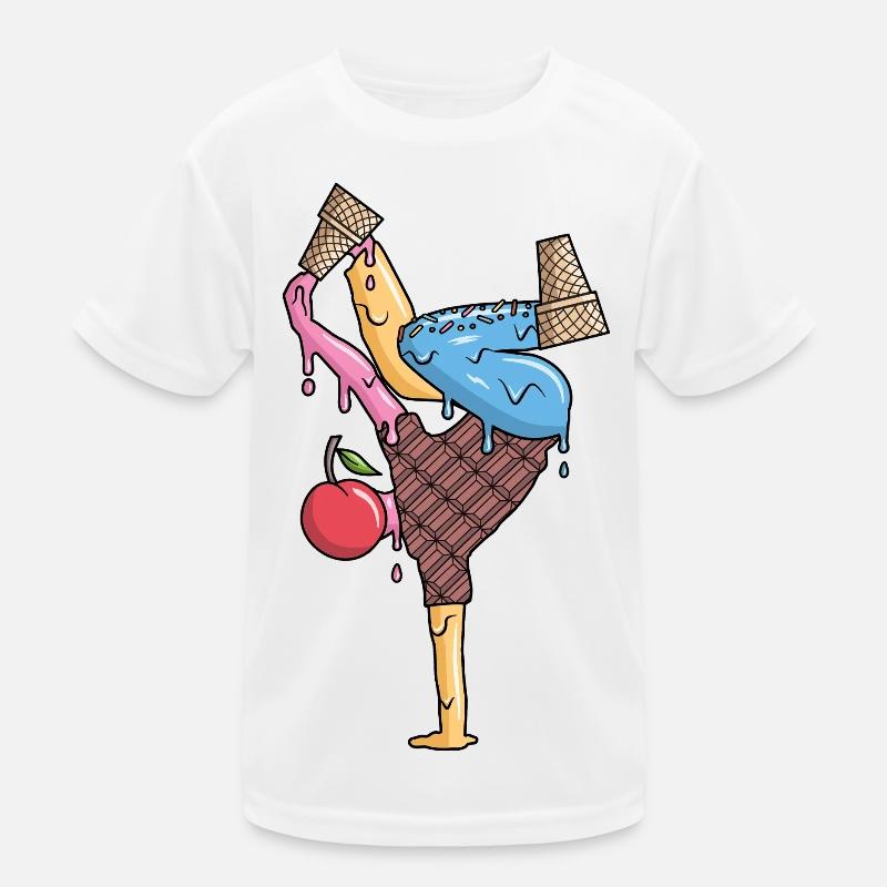 Breakdance Eiscreme Tanz Breakdancer Breakdancing Kids Functional T-Shirt