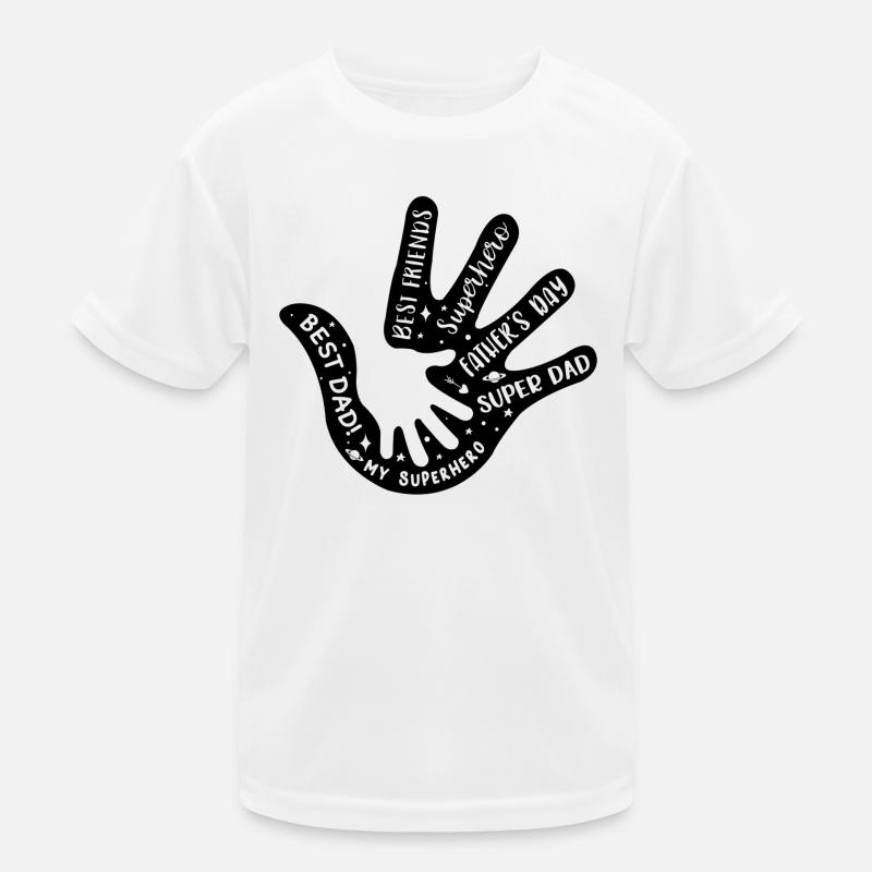 Main dans la main heureuse de jour de père T-shirt sport Enfant