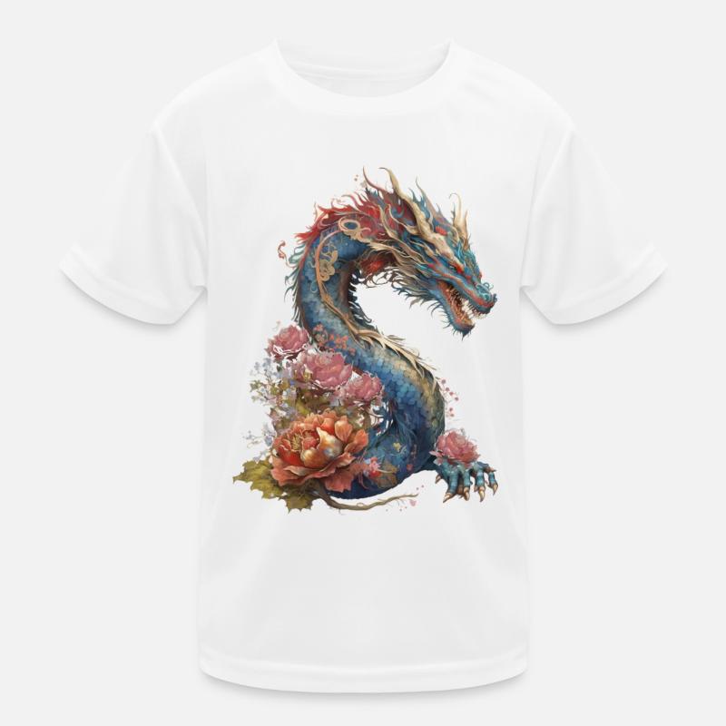 Elaborate dragon Kids Functional T-Shirt
