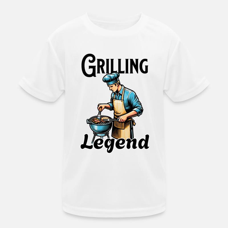 Grilling Legend Kinder Funktions-T-Shirt