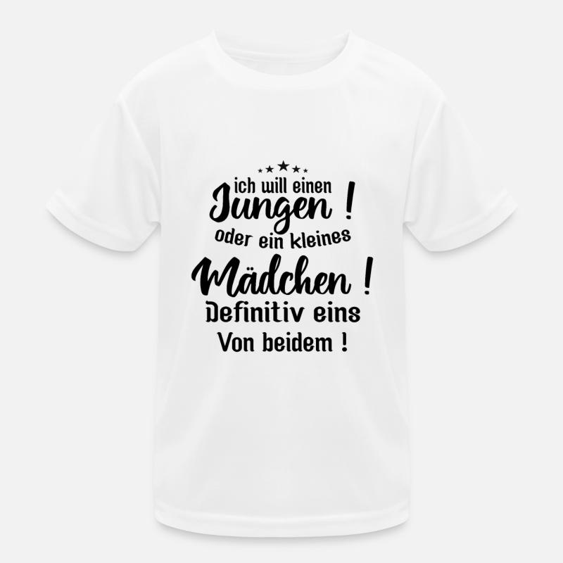Kleiner Junge | ich will einen jungen oder ein Kinder Funktions-T-Shirt