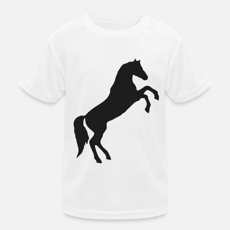Steigendes Pferd / wildes Pferd Kinder Funktions-T-Shirt