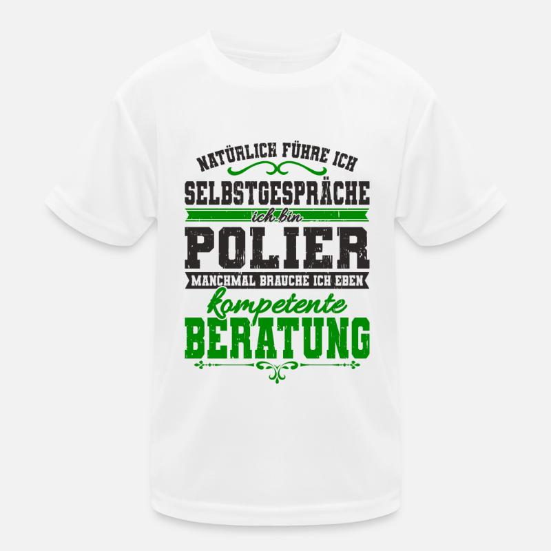 Polier Kinder Funktions-T-Shirt
