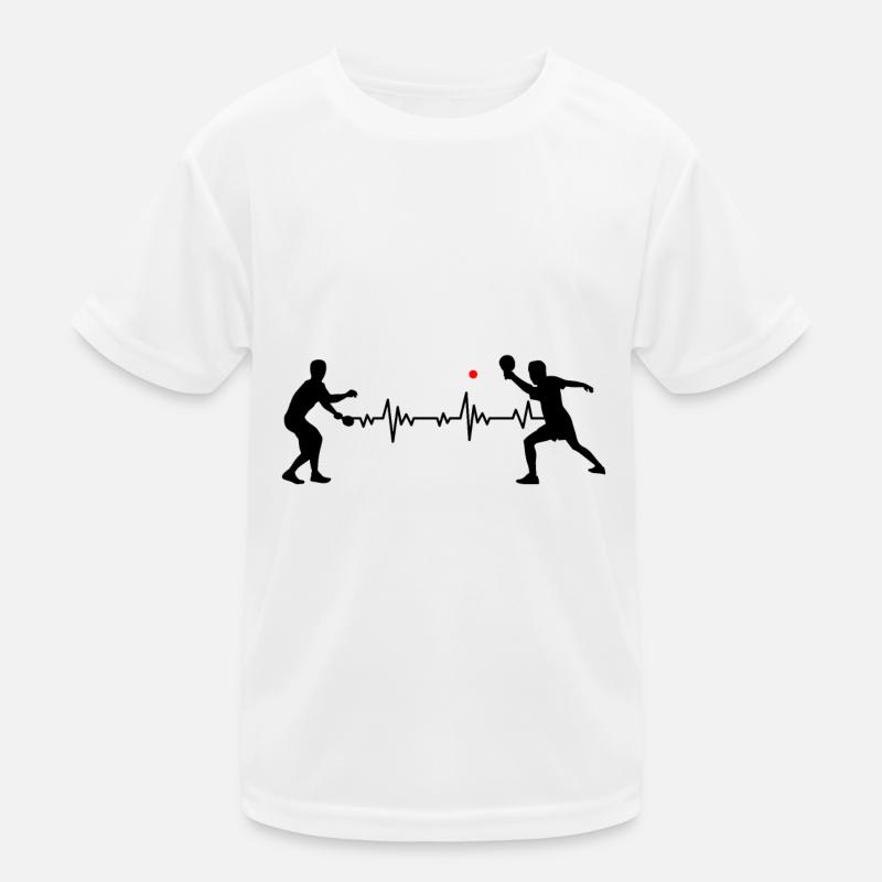 Rythme cardiaque du tennis de table T-shirt sport Enfant