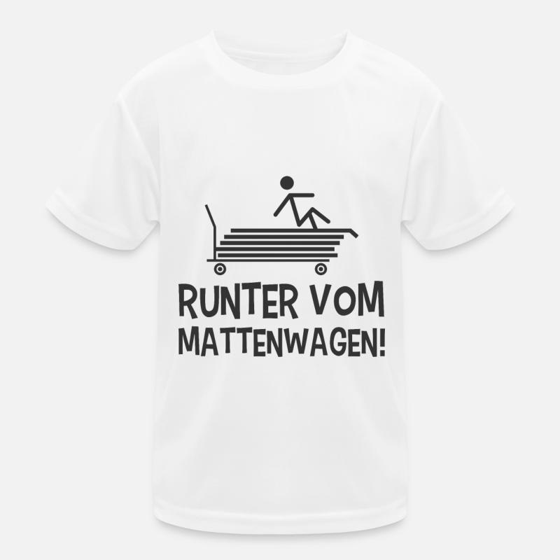 Mattenwagen Sportlehrer Kinder Funktions-T-Shirt