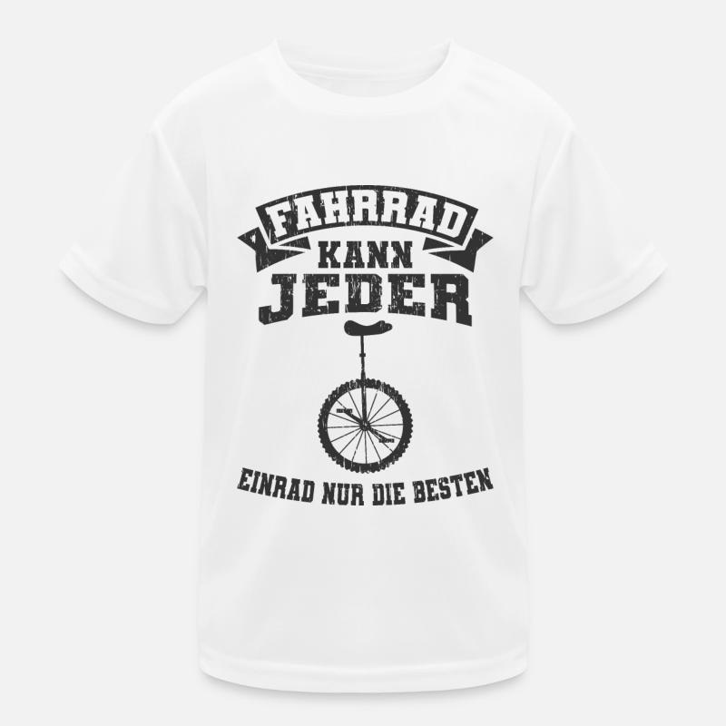 Einrad Kinder Funktions-T-Shirt