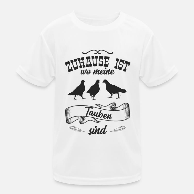 Tauben Kinder Funktions-T-Shirt