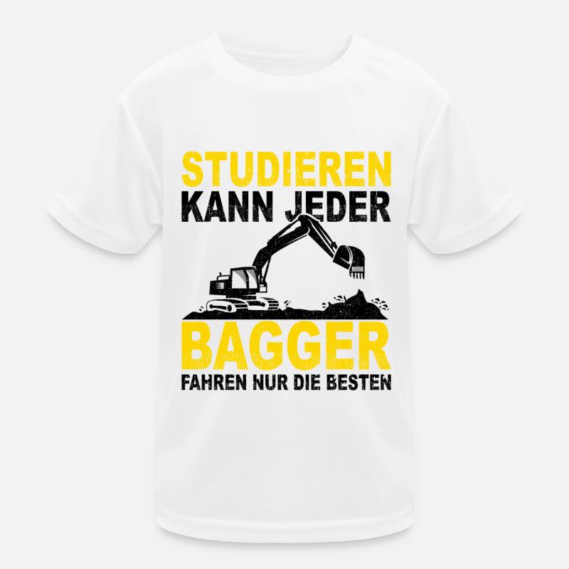 Bagger Kinder Funktions-T-Shirt