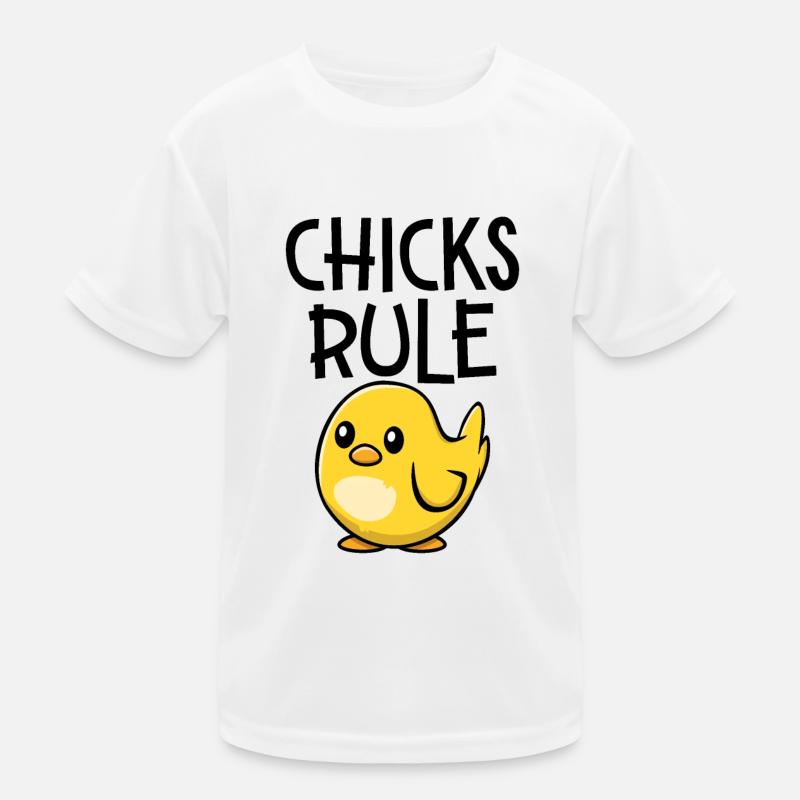 Chicks Rule Kids Functional T-Shirt