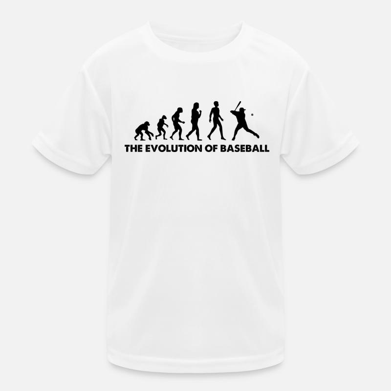 The Evolution Of Baseball Kinder Funktions-T-Shirt