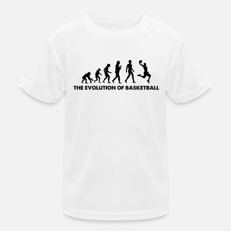 The Evolution Of Basketball Kids Functional T-Shirt