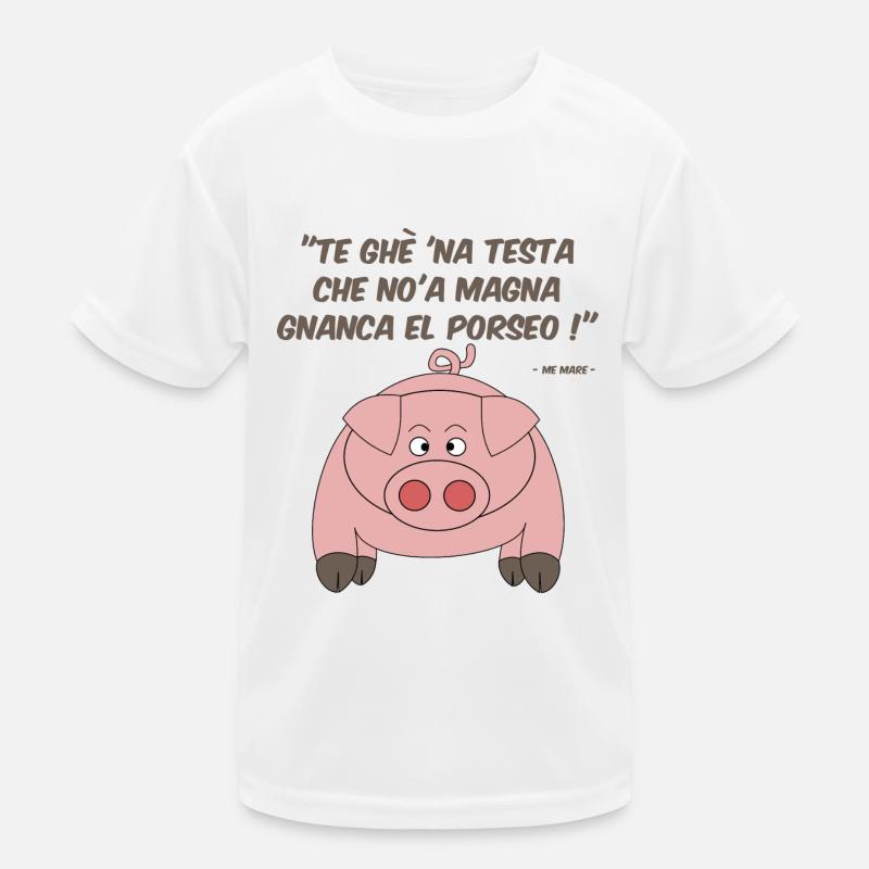 testa maiale Maglietta sportiva per bambini