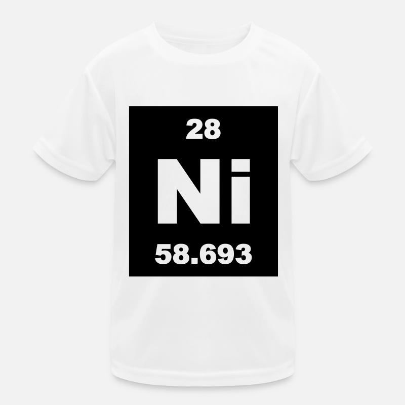 Nickel (Ni) (element 28) Kids Functional T-Shirt