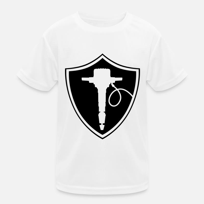 presslufthammer_schild Kinder Funktions-T-Shirt