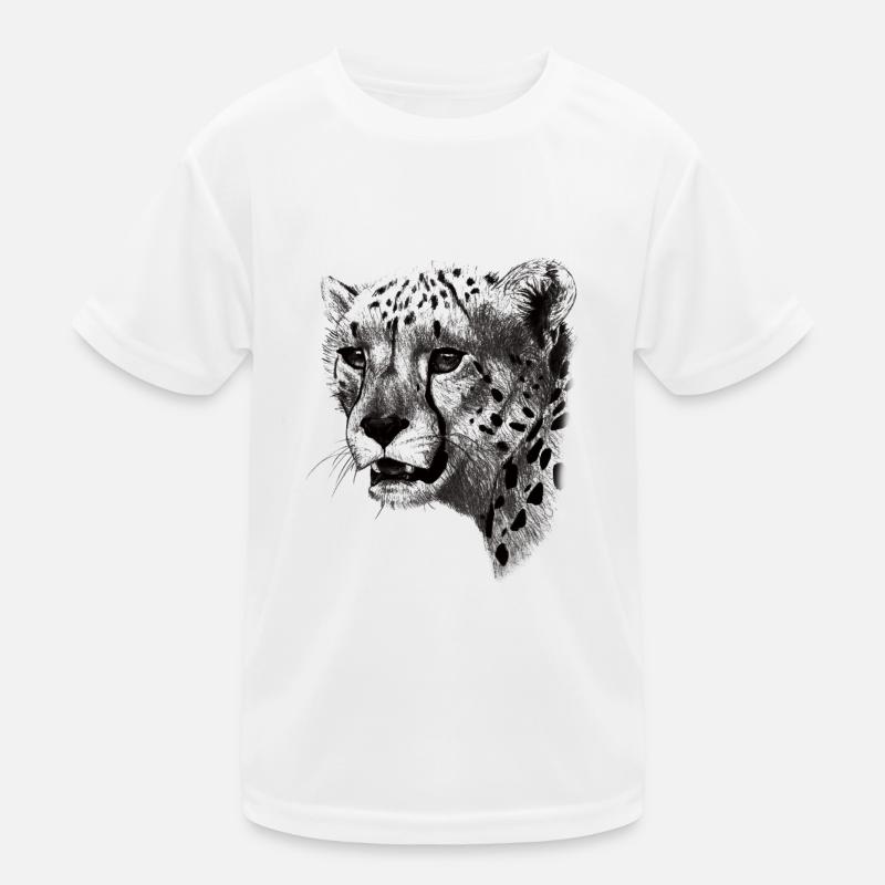 visage de guépard T-shirt sport Enfant