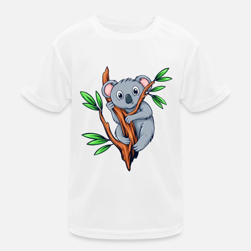 Koala Bear Koala Bamboo - Kids Functional T-Shirt - white