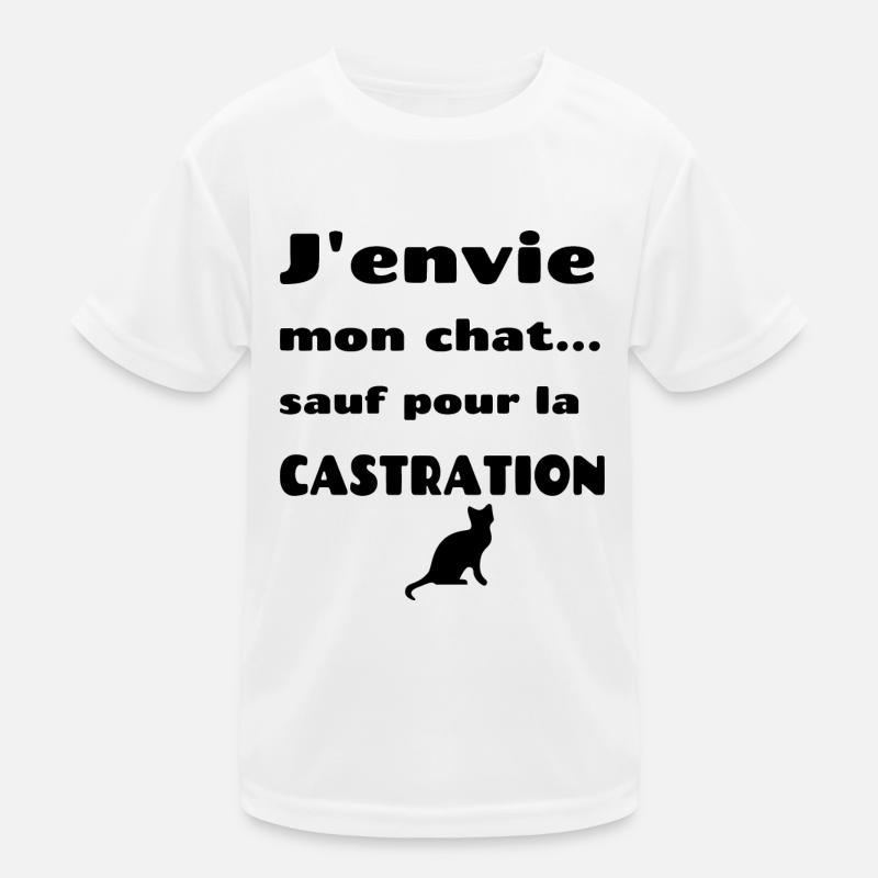 J'envie mon chat T-shirt sport Enfant